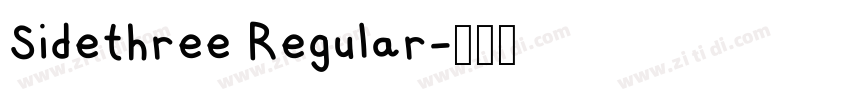 Sidethree Regular字体转换